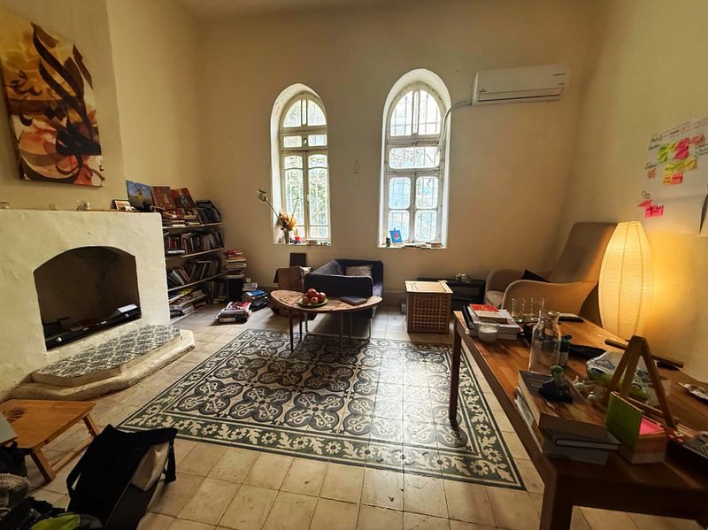 A lived-in living room